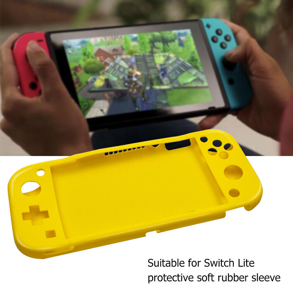 Silicone Protective Cover Case for Nintendo Switch Lite Console (Yellow)