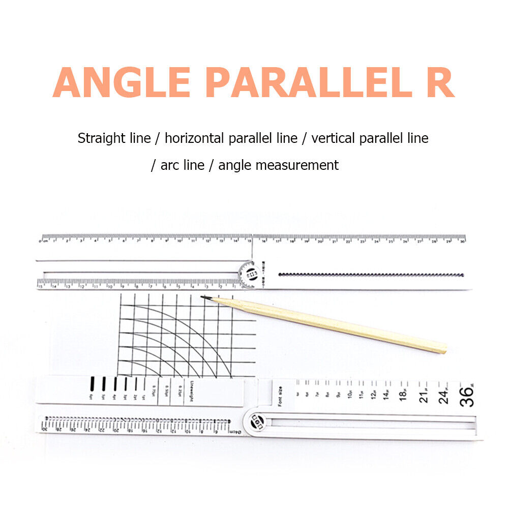Multifunctional Folding Geometric Drawing Ruler Line Circular Drafting Tool