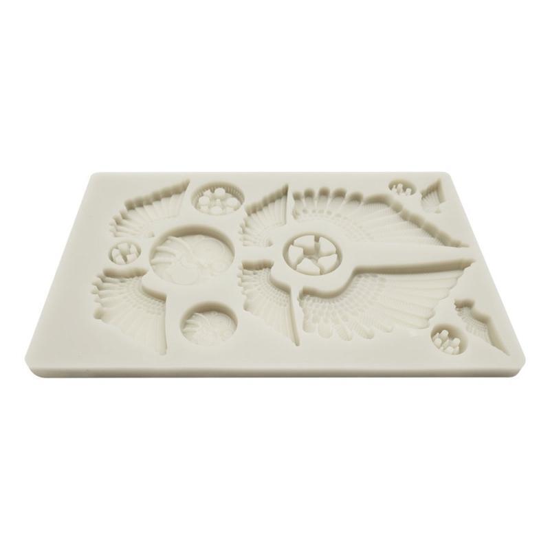 Decorating Gadgets Gears Cupcake Toppers Fondant Molds Candy Chocolate Moulds