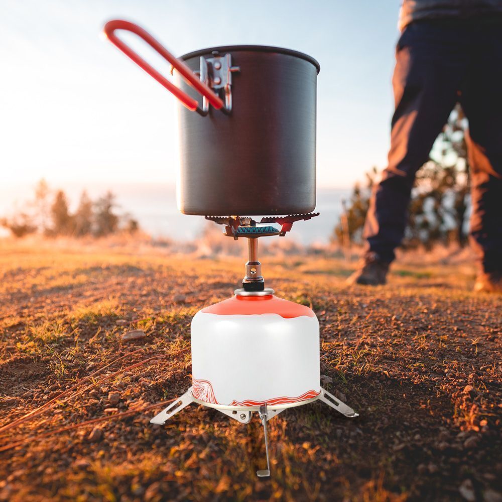 Foldable Outdoor Bottle Shelf Gas Tank Rack Can Tank Tripod Gas Canister Stand