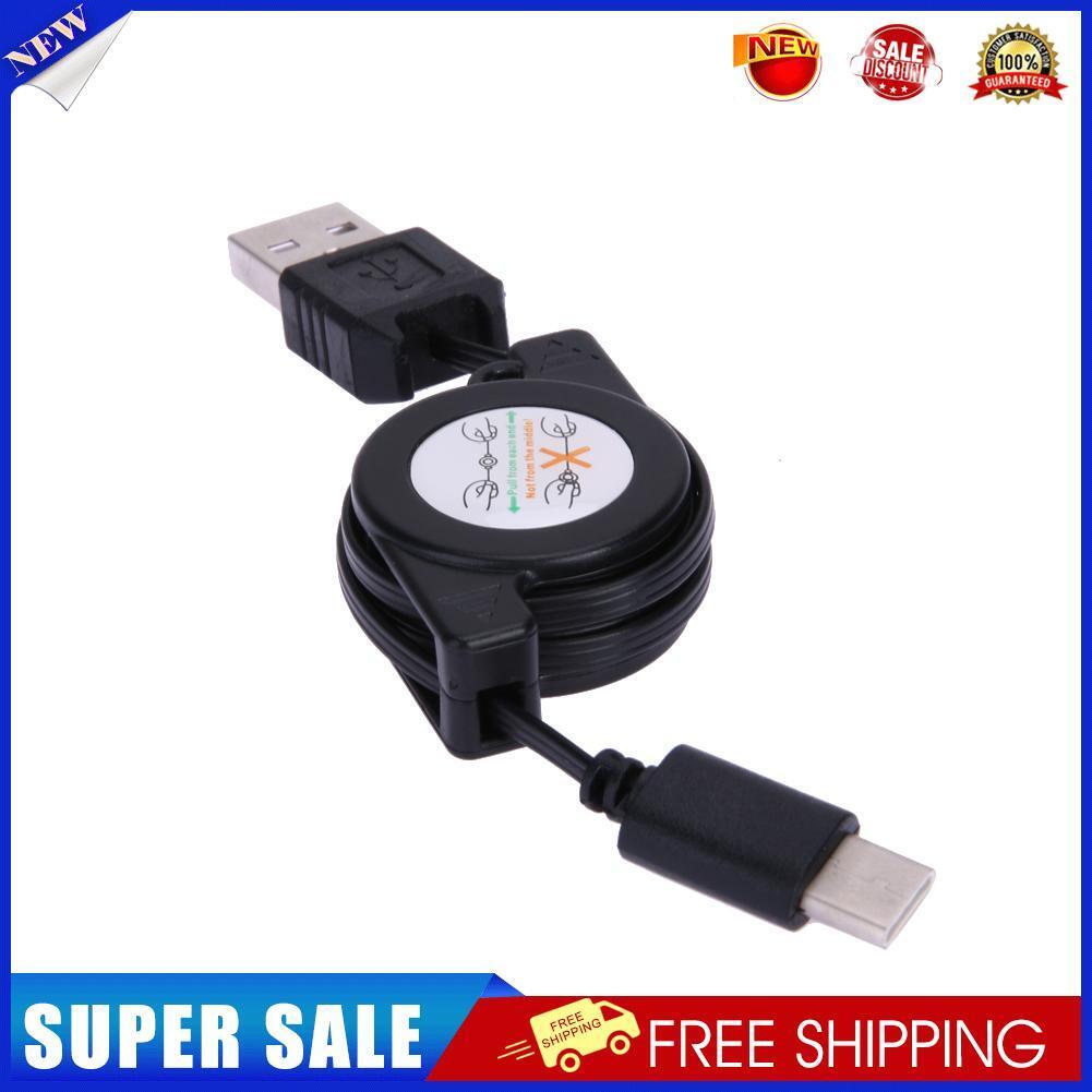 USB Type C USB 3.1 Retractable Cable Charger Charging Type-C USB-C Cabel Fo