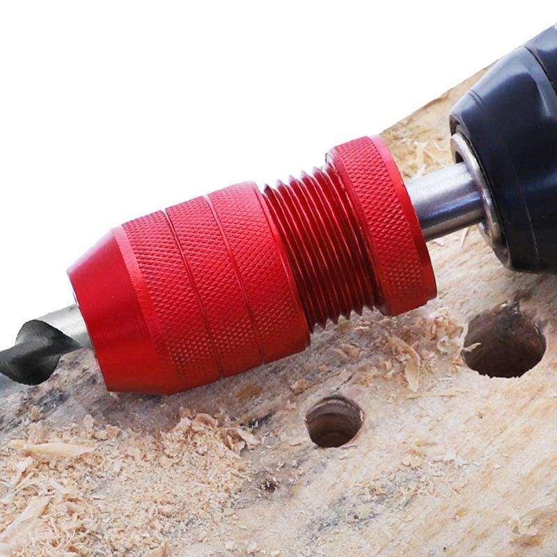 Adjustable Drill Bit Stopper Step Twist Drill Positioner Tool Aluminum Alloy