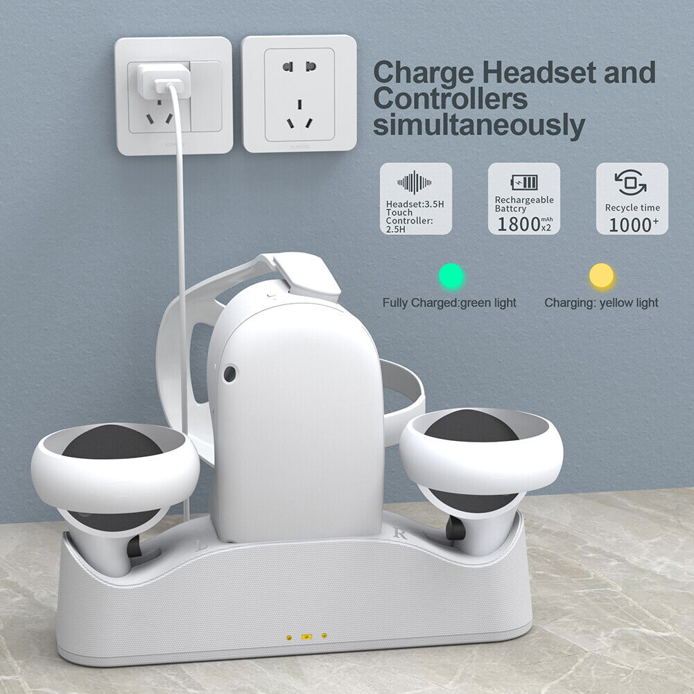 Magnetic Charging Dock Station for Quest 2 Handle Controller Charger Stand