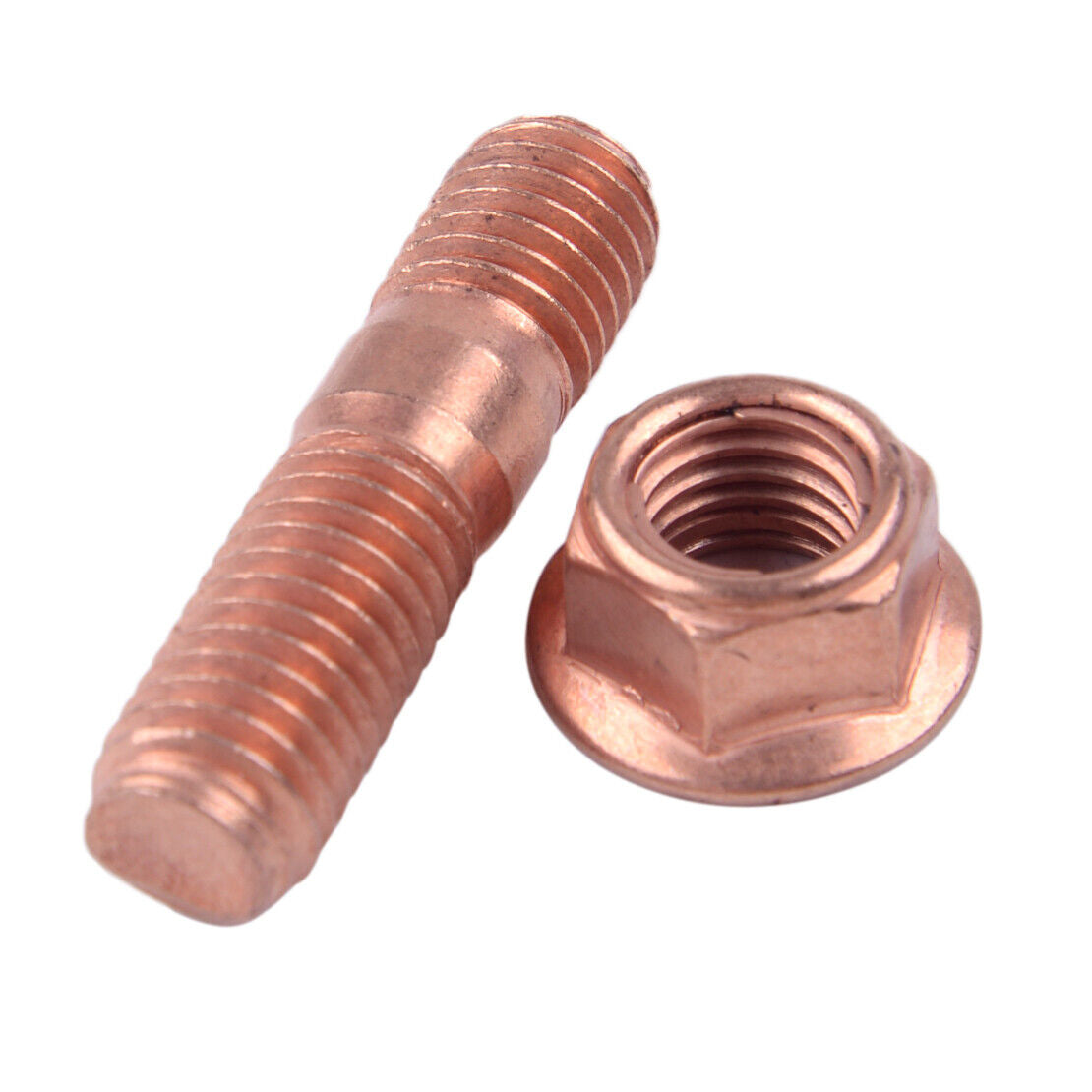 4M10*1.5 Threaded Bolt Turbo Studs Flange Nuts fit for T3/4/5/6 Turbocharger Li