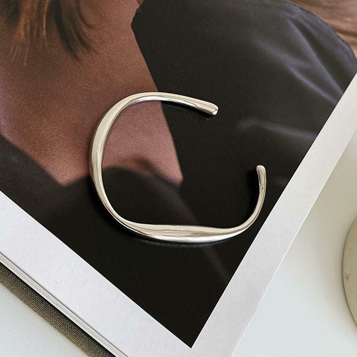 Bangle Bracelets Jewelry Round Simple Irregular Fashion Adjustable
