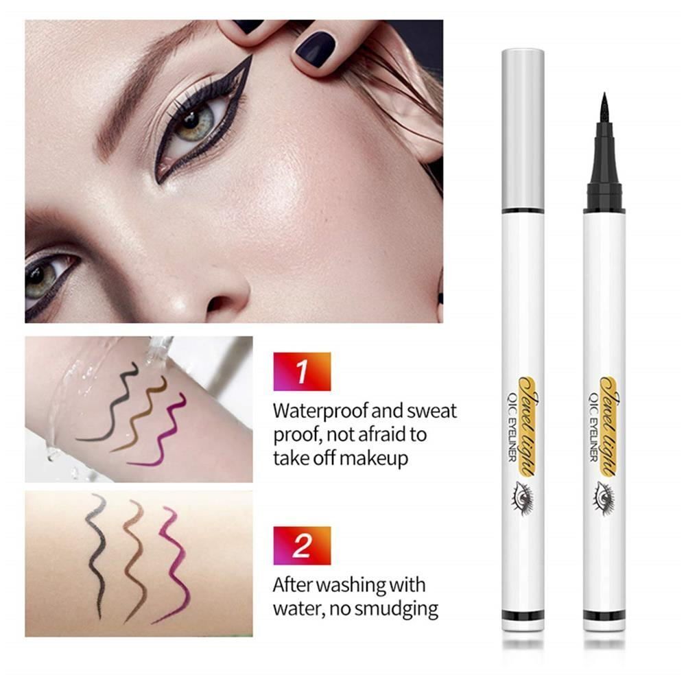 Long Lasting Quick-Drying Sweatproof Eyeliner Pen Colorful Waterproof Liquid