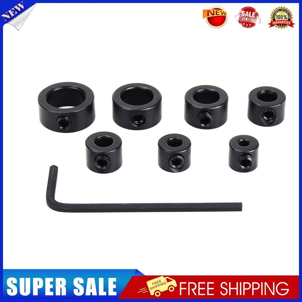 9pcs Depth Stop Collars Ring Positioner Drill Bit Locator for Carpentry