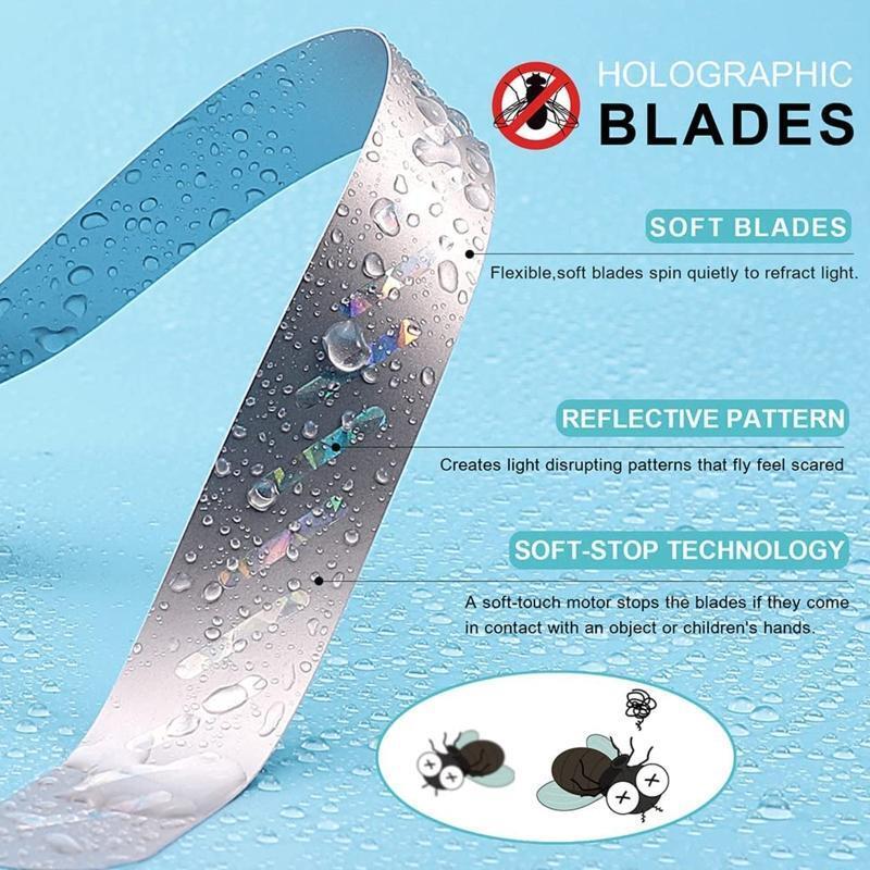 Indoor Outdoor Fly Fan Tabletop Bug Repellent Fan for Meal Party Barbecue Dinner