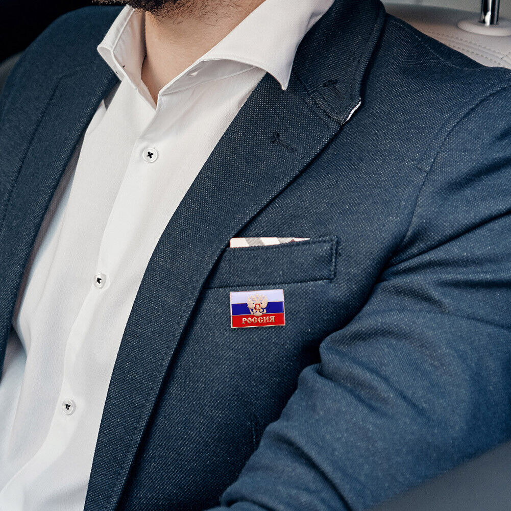 The Russian Federation Flag Broche Buckle Pin Badge Clothes Metal Pin