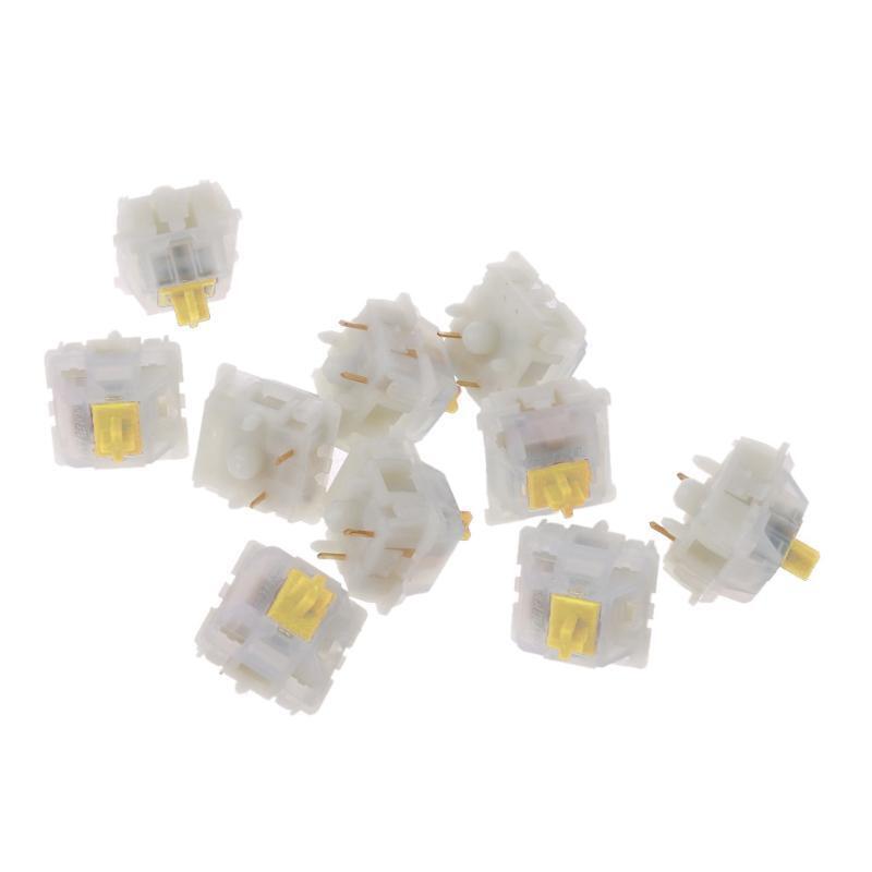 Milky Yellow Switches for Gateron MX Keyboard Switches Milky Yellow Axis Switch