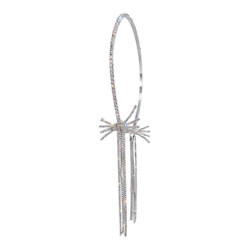 Luxury Baroque Rhinestone Headband Hair Supplies Colored Thin-brimmed Hair Hoop