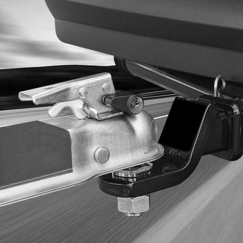 1/4" Trailer Hitch Lock Coupler Tongue Anti Theft Security Travel For Vehicle RV