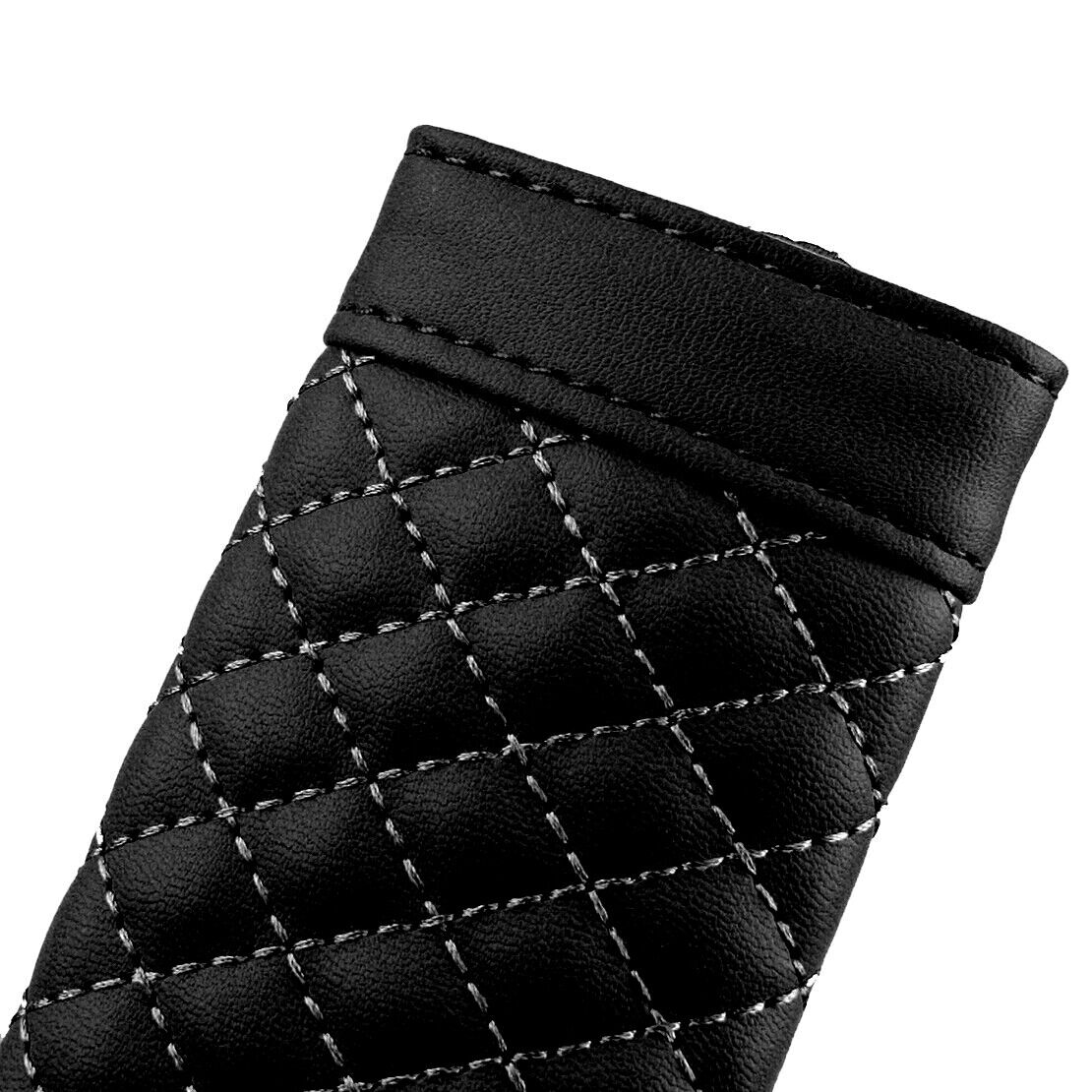 2pcs Black PU Leather Car Seat Belt Shoulder Relax Cover Cushion Harness Pad