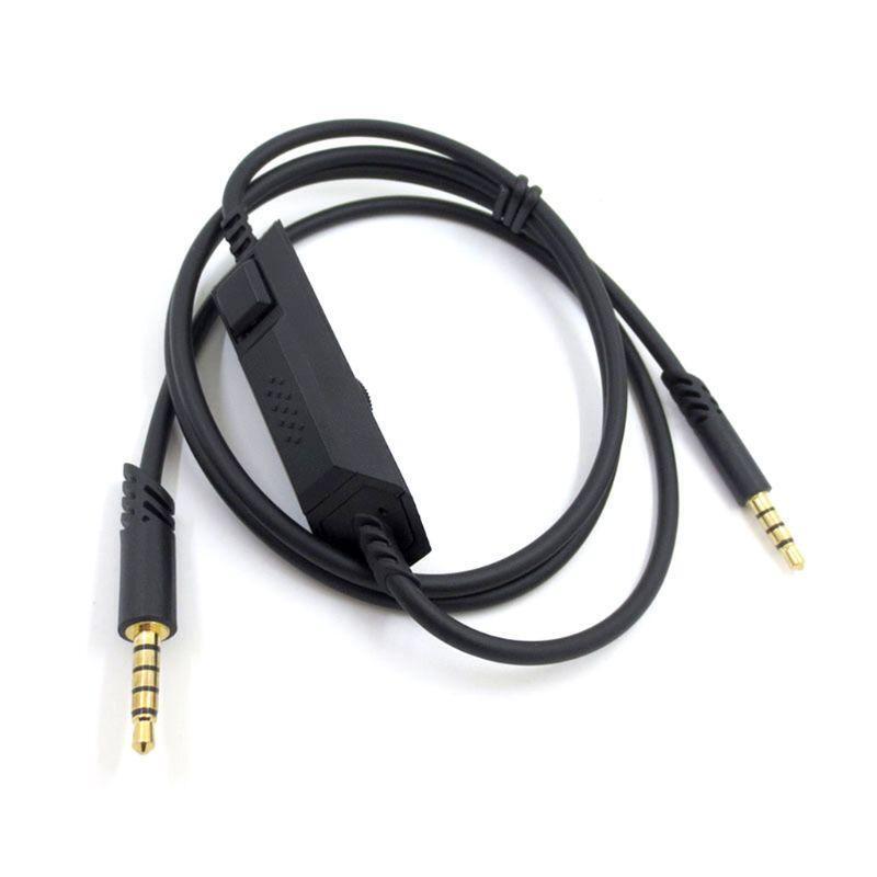 Black AUdio Earphone Cable for Logitech Astro A10 A40 Gaming Headset
