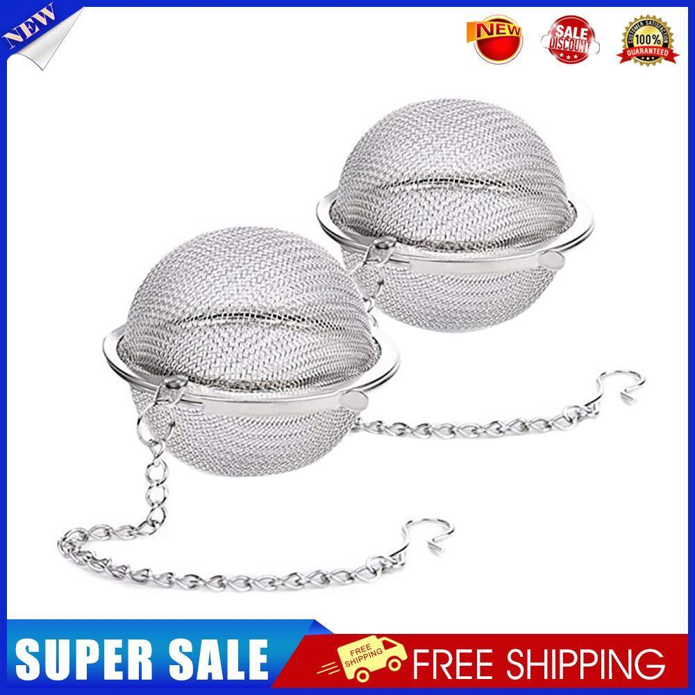 2pcs Stainless Steel Tea Ball, Loose Leaf Tea Strainer Infusers, 2.3 inch