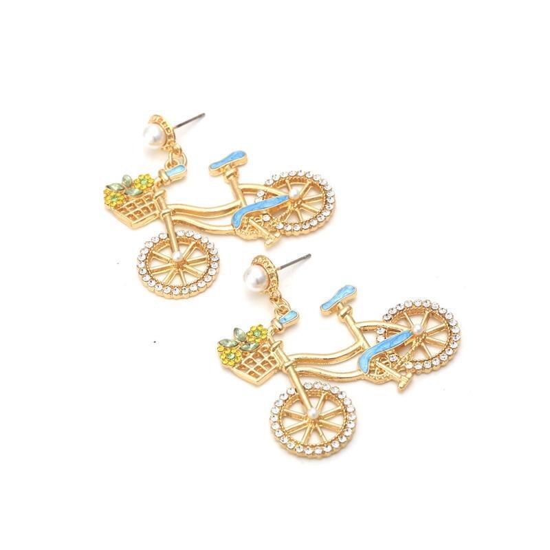 Unique Bicycle Drop Earring Gifts for Lover Girlfriend Fiancee Wife Mother