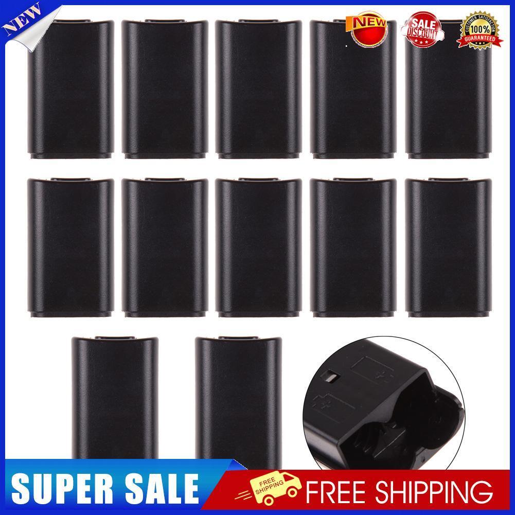 10 X AA Battery Back CoverCase Replacement XBOX360 WirelessController Black