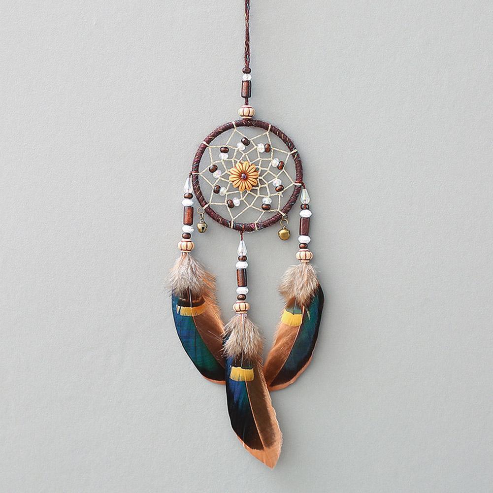 Feathers Craft Dream Catcher Net Handmade Dreamcatcher Car Home Decoration