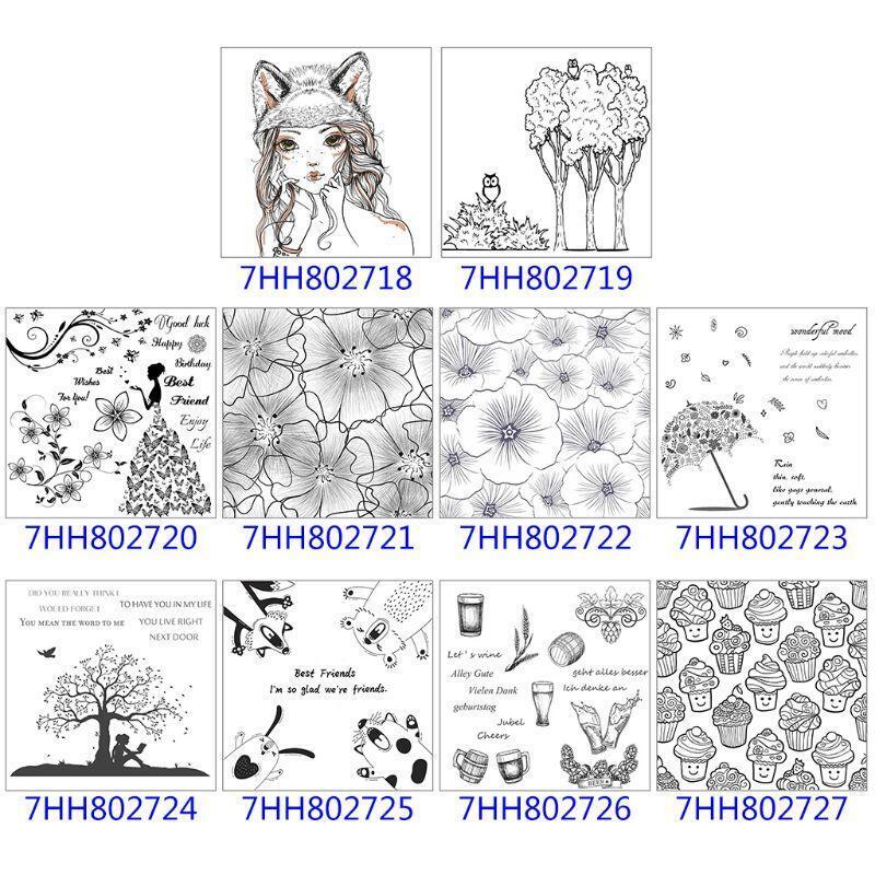 Wonderful Mood Umbrella DIY Silicone Clear Stamp Seal Scrapbook Embossing Album