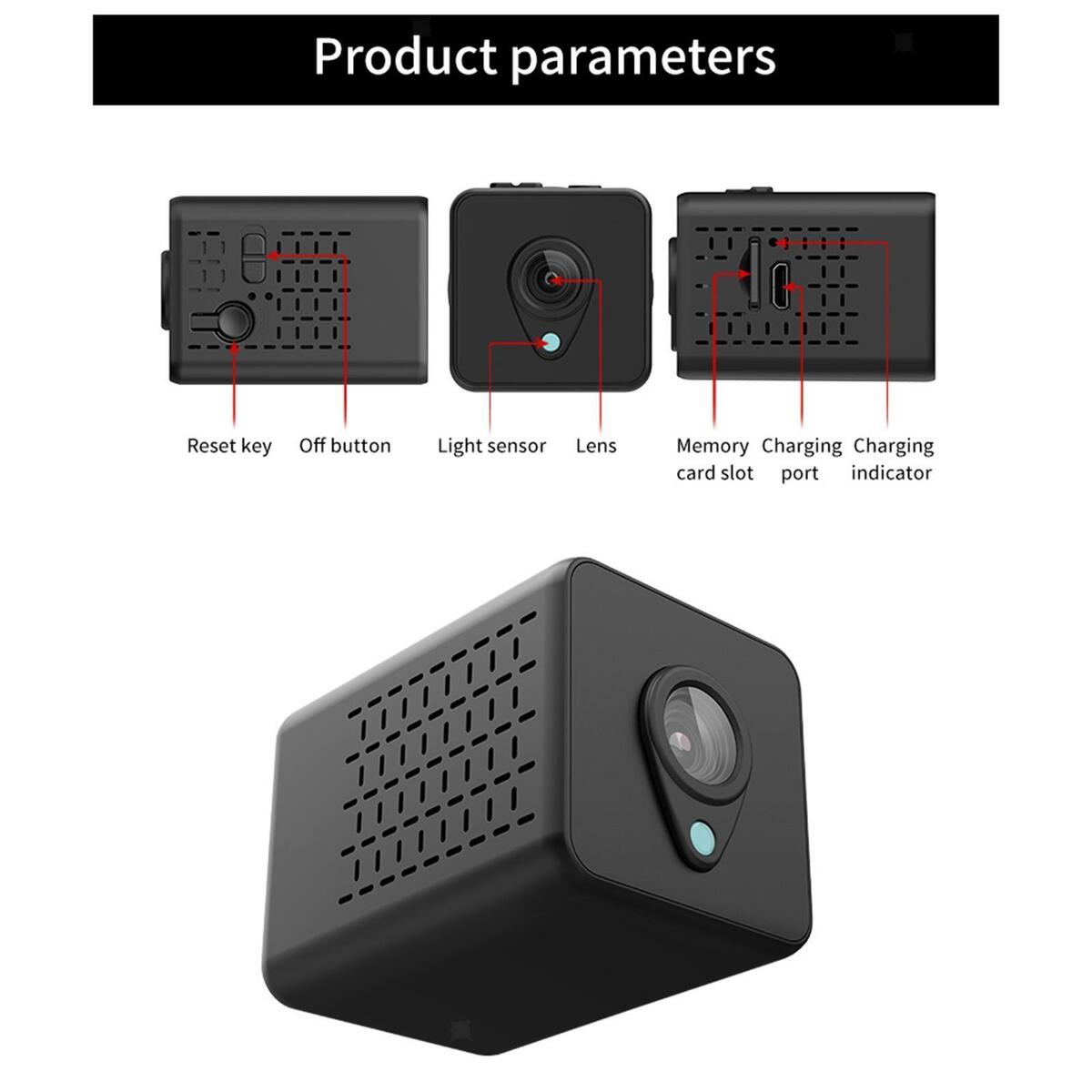 Mini 1080P HD  Recorder Nanny  Real Time Wireless Remote
