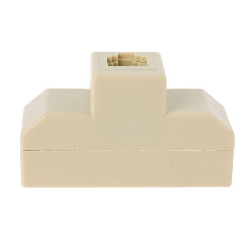 4-Way RJ11 Telephone Plug to RJ11 Socket Adapter and Splitter for Landline Phone
