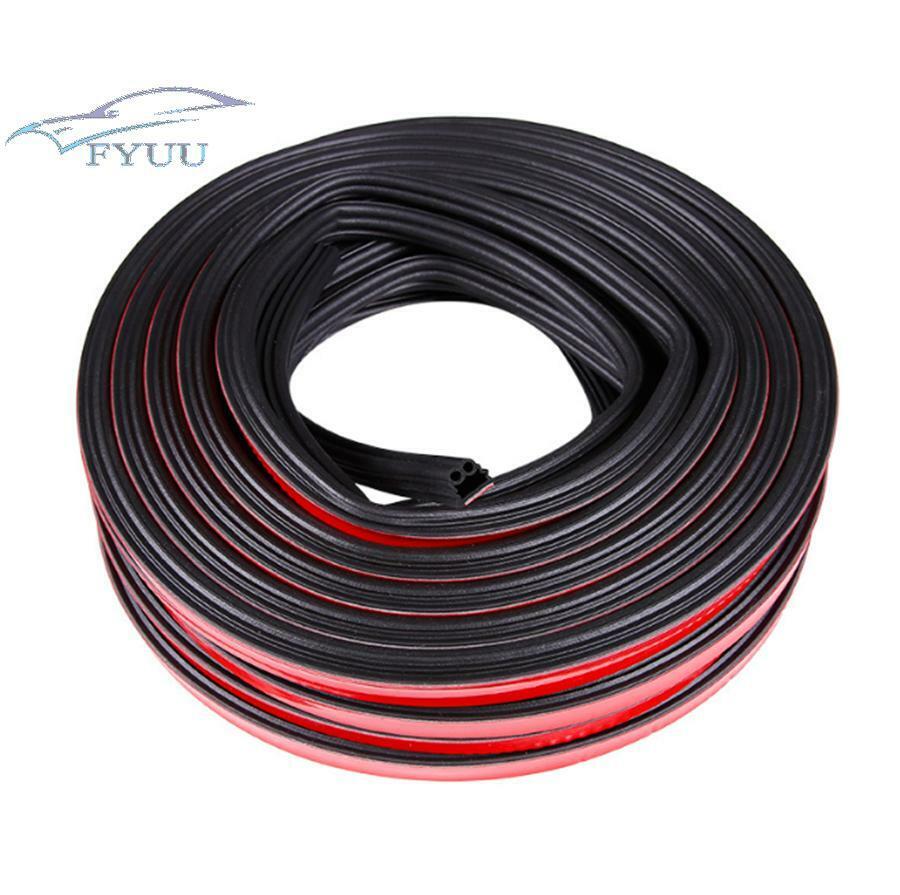 10M Car Thickening Auto Door Waterproof Soundproof Rubber Seal Strip -12mmx10mm