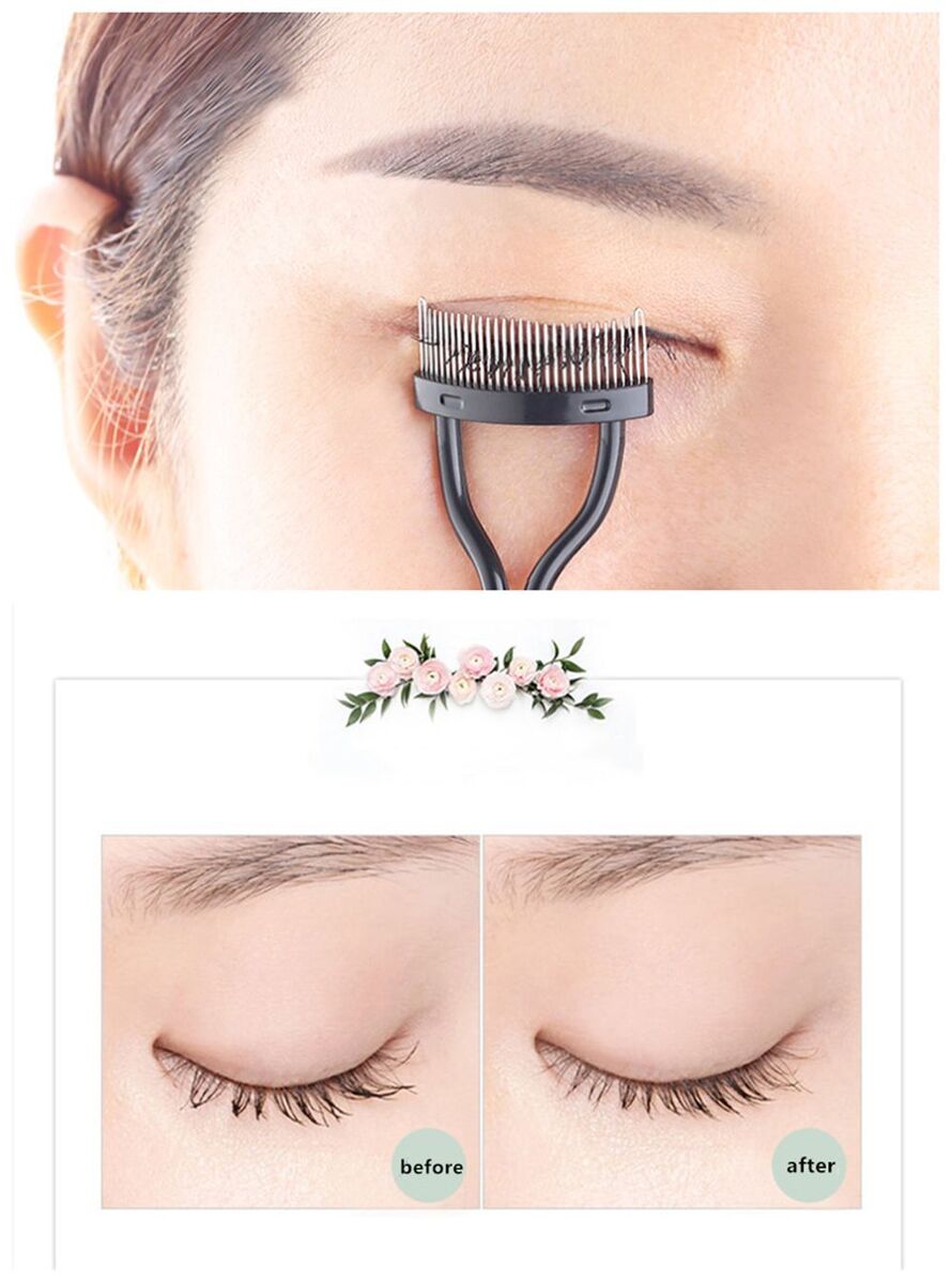 Mascara Guide Makeup Tool Eyelash Comb Eyebrow Brush Eyelash Comb Curler Tool
