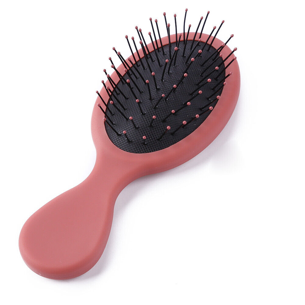 Portable Hair Comb Brush Anti-Static Air Cushion Massager Hairbrush (Pink)