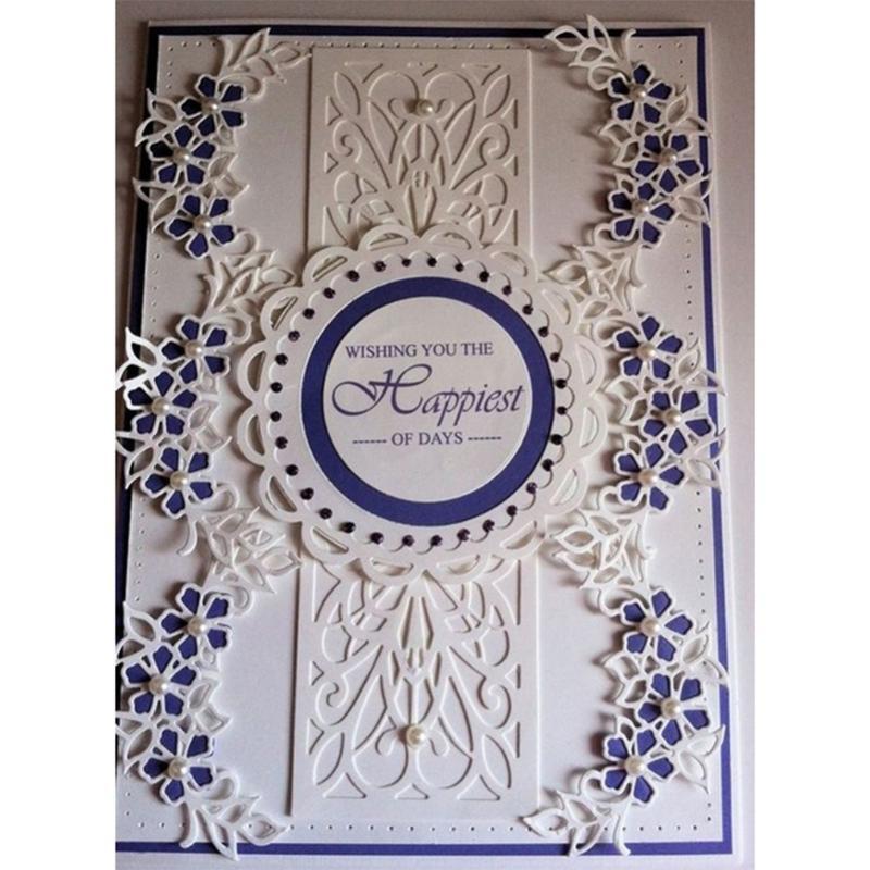 Wreath Circle Metal Cutting Dies Stencil DIY Scrapbooking Album Paper Template
