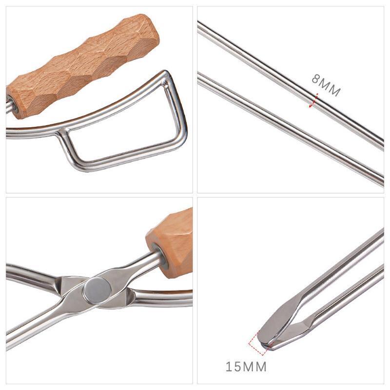BBQ Tool Charcoal Tongs Charcoal Fire Shears Outdoor Tongs Clip