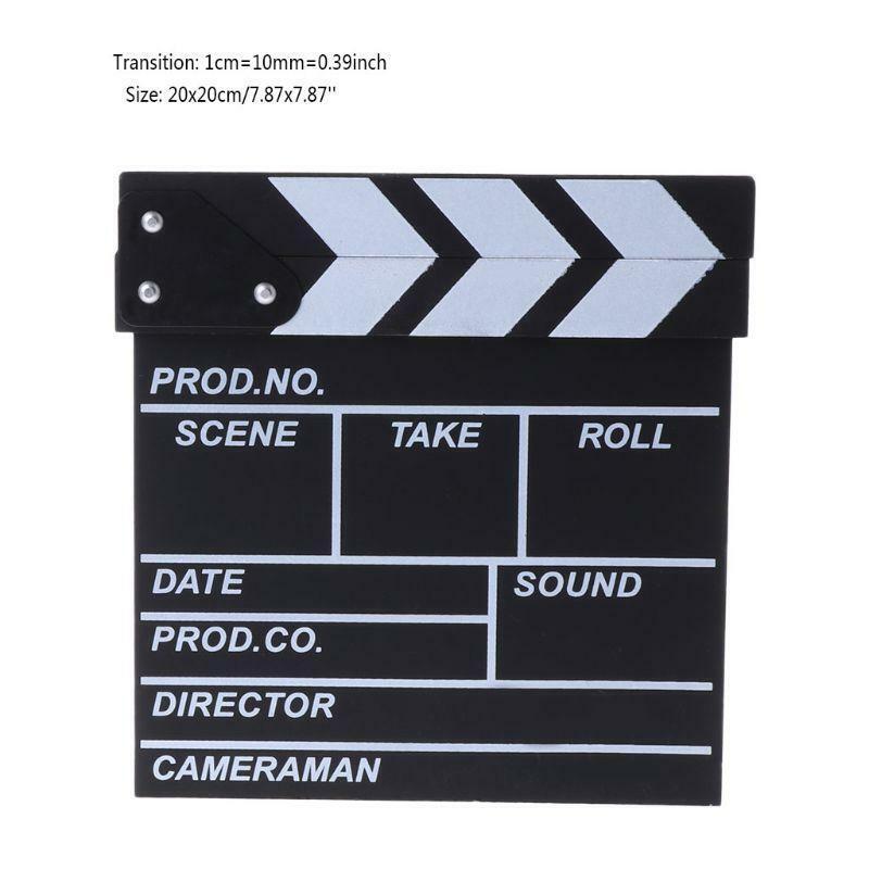 Film Director's Clapper Board Movie Scene Clapboard Photography Props