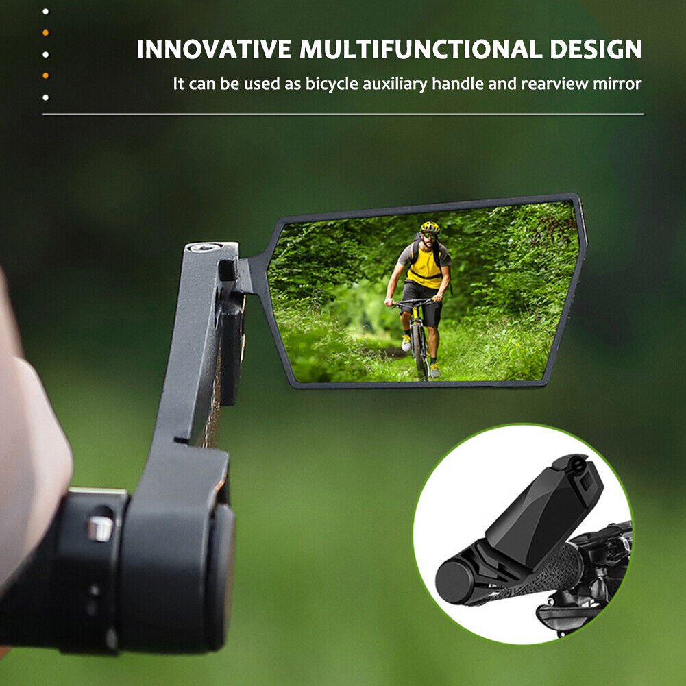 Bicycle Handlebar Rear Reflector Foldable MTB Road Bike Rearview Mirrors