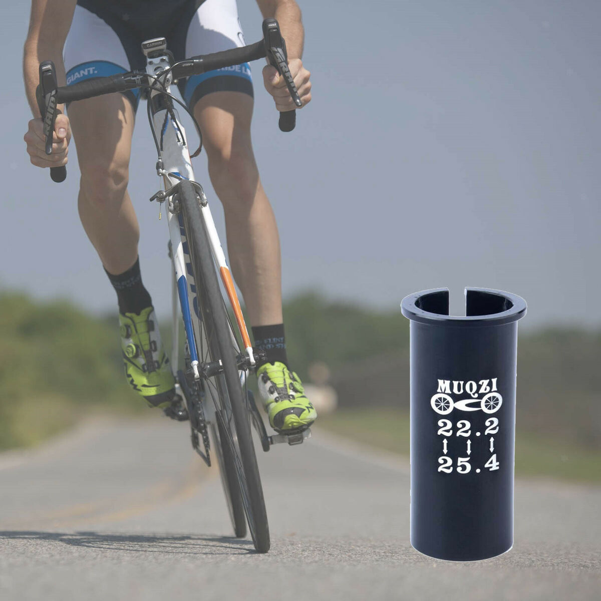 Bicycle Seatpost Sleeve Shim  Seat Post Tube Adapter 22.2mm to 25.4mm