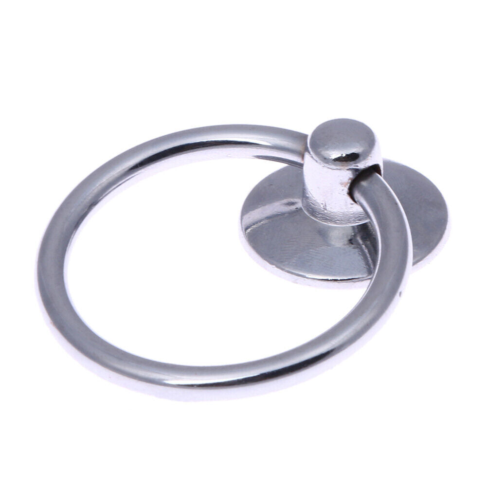 2 X High Quality Round Pull Ring Metal Stainless Steel Handle Drawer Handle