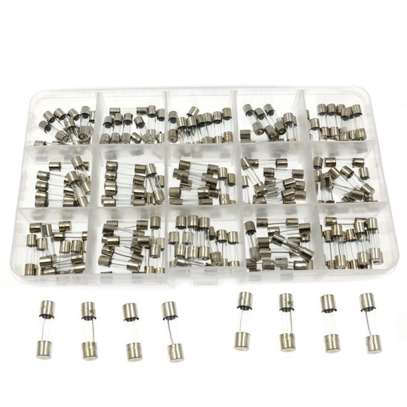 Fast-blow Glass Tube Fuses 15 Kinds 150pcs 5x20mm Car Glass Tube Fuses Assorted