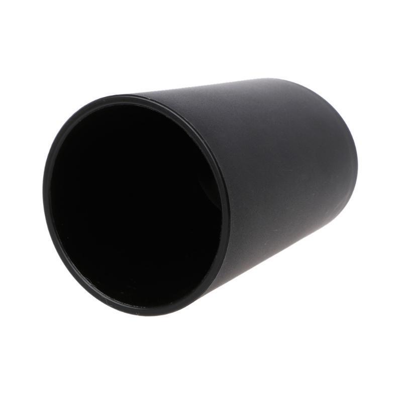 Durable Leather Ribbed Dice Cup Fish Pattern Black Gambling Casino Tool KTV Bar