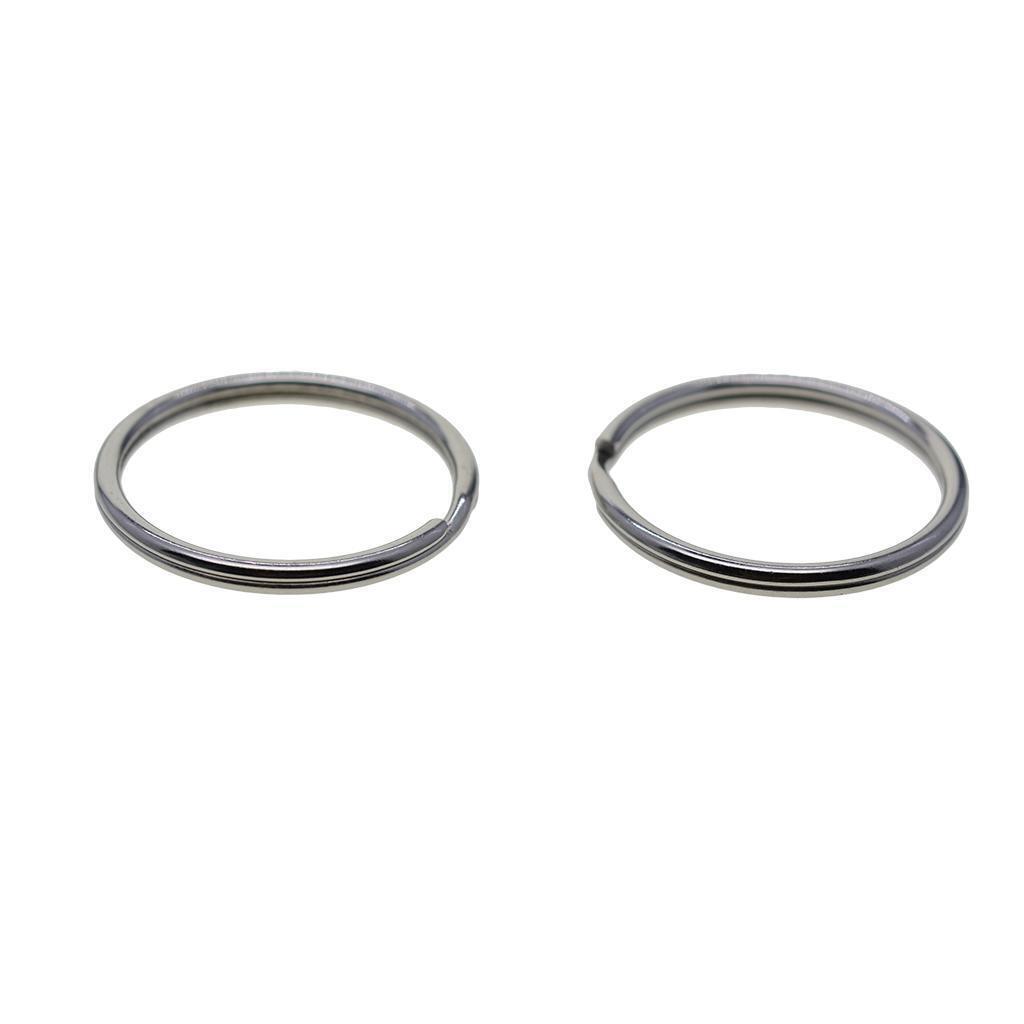10pcs Stainless steel Key Rings Auto Lock Ring Hoop Jewelry Connector 35mm