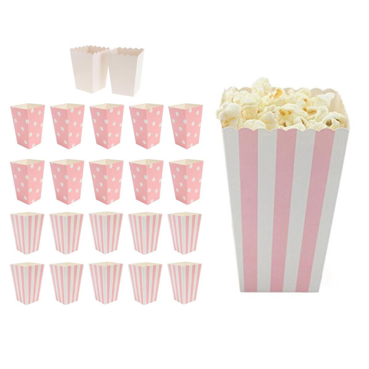 32 Pack Mini Paper Candy Popcorn Boxes Sanck Containers for Birthdays Party
