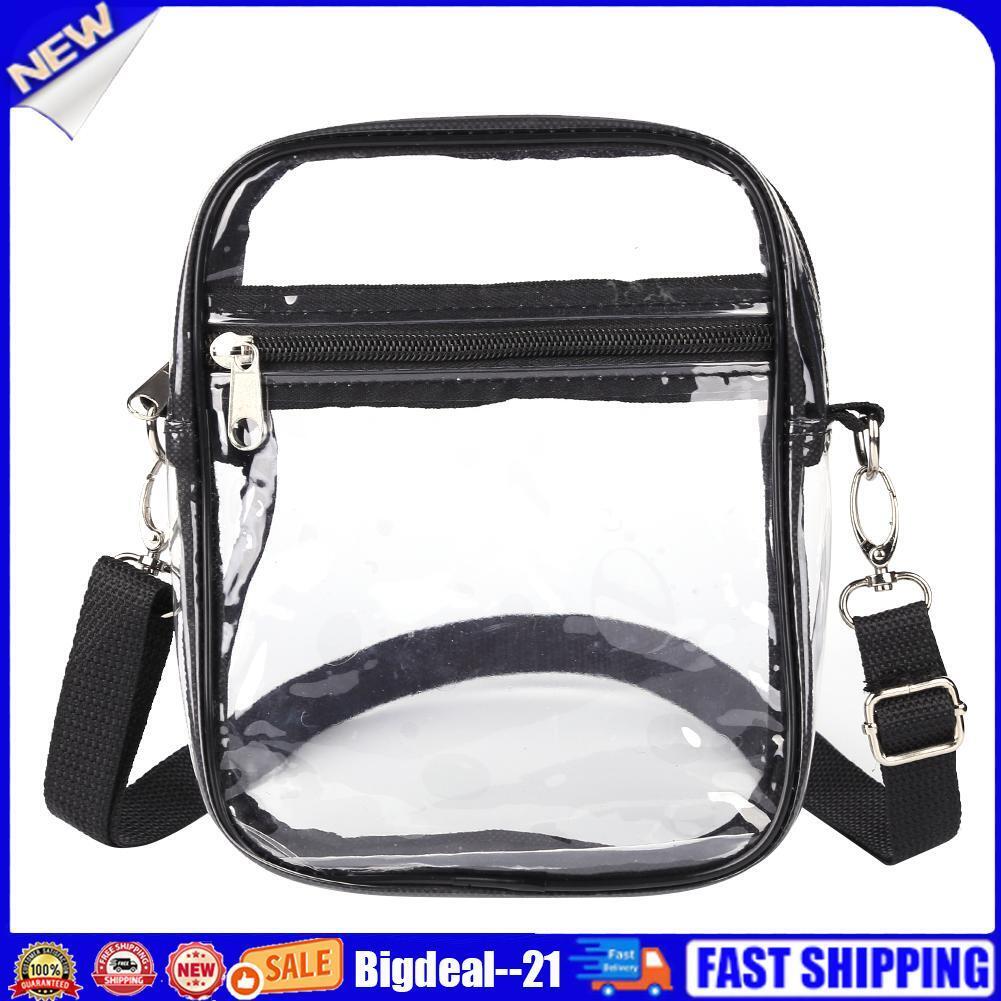 Fashion Clear Shoulder Bag Women Men Casual Travel Beach Crossbody Bags