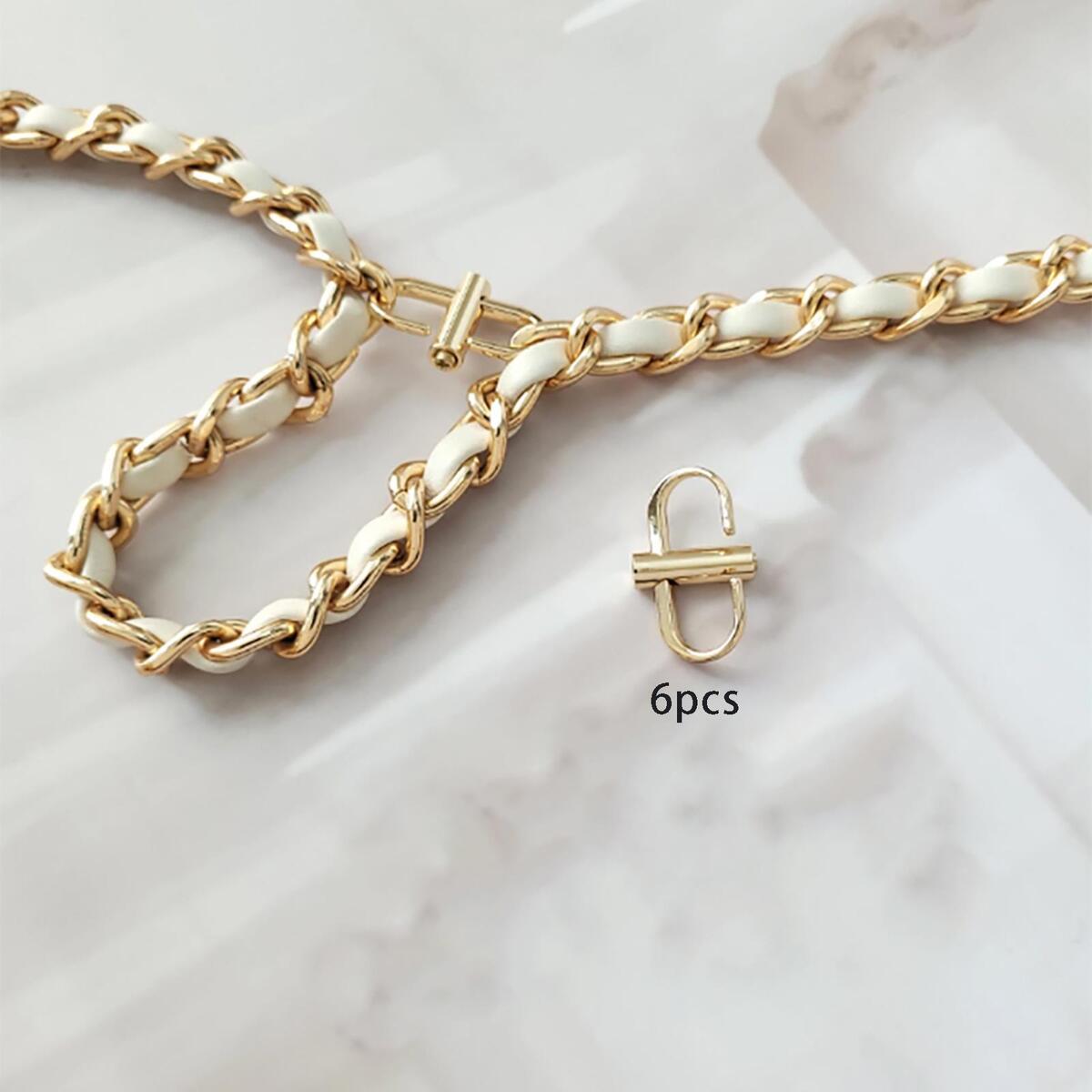 12Pcs Mixed Adjustable Metal Buckles Chain   Strap Shortener