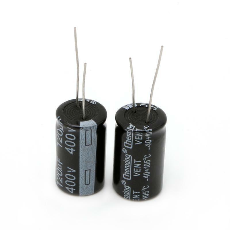 2Pcs Aluminum Electrolytic Capacitor 120uF 400V 18x30mm Radial 400V120uF