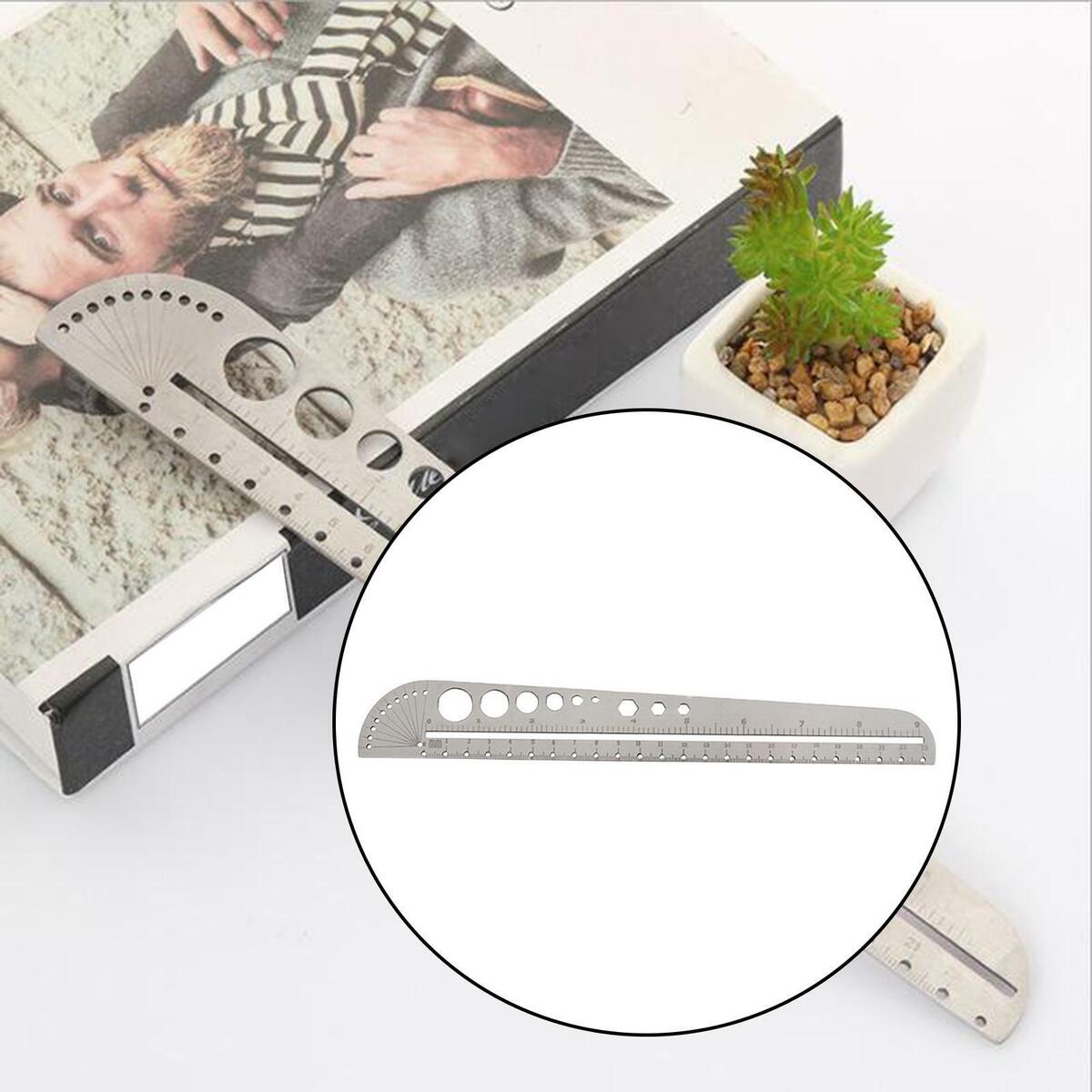 Angle Protractor Ruler Degree Measuring Tool Hexagon Ruler for