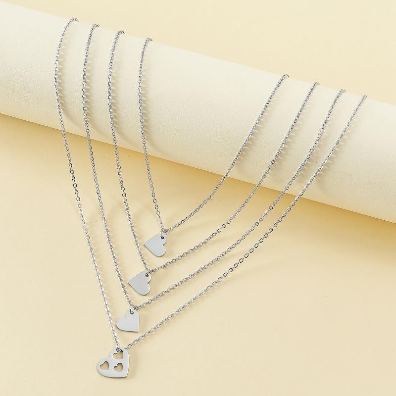 4Pcs/set Heart Bracelets Mothers Day Valentine Jewelry Gifts Unique Matching
