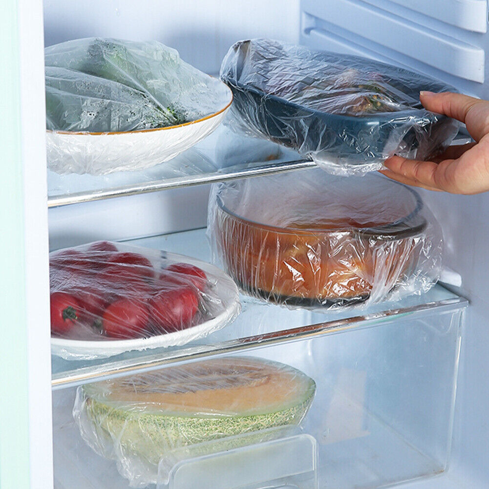 100pcs Cling Film Food Grade Disposable Fruit Thick Elastic Cling Film Bag