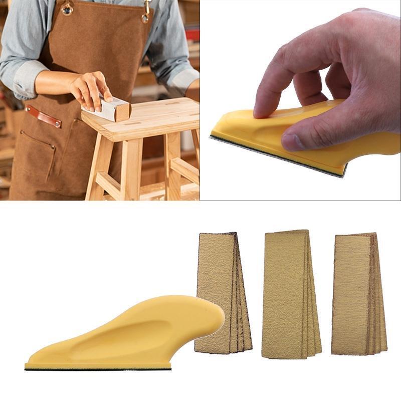 Hand Polishing Tool Micro Sander Kit Mini Sander for Small Project Detail Handle