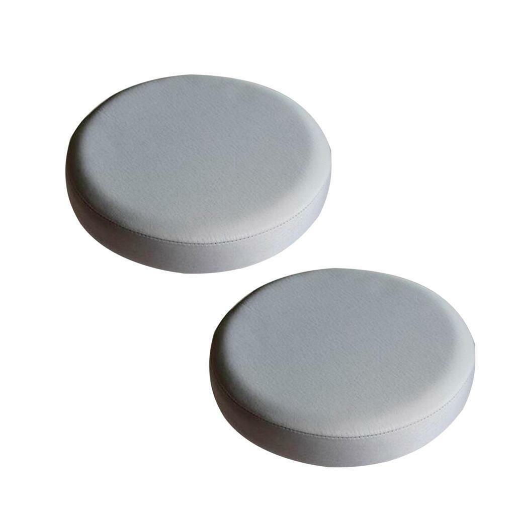 2xGrey_33x10cm Waterproof Anti-slip Bar Stool  Round Lift  Seat Sleeve