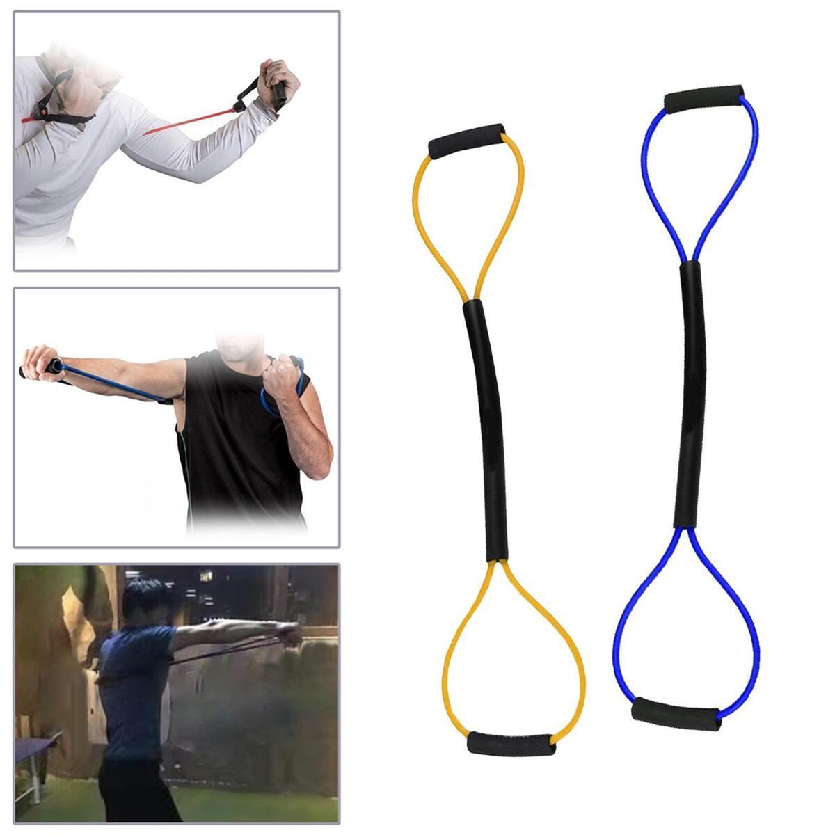 2Pcs Sports Resistance Bands Shadow Boxing Gym Pull Rope Strength Training