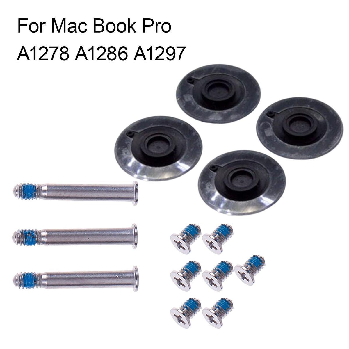 4Pcs Bottom Rubber Feet with Screws Kit Sticky Non-Slip Repair Replacement for
