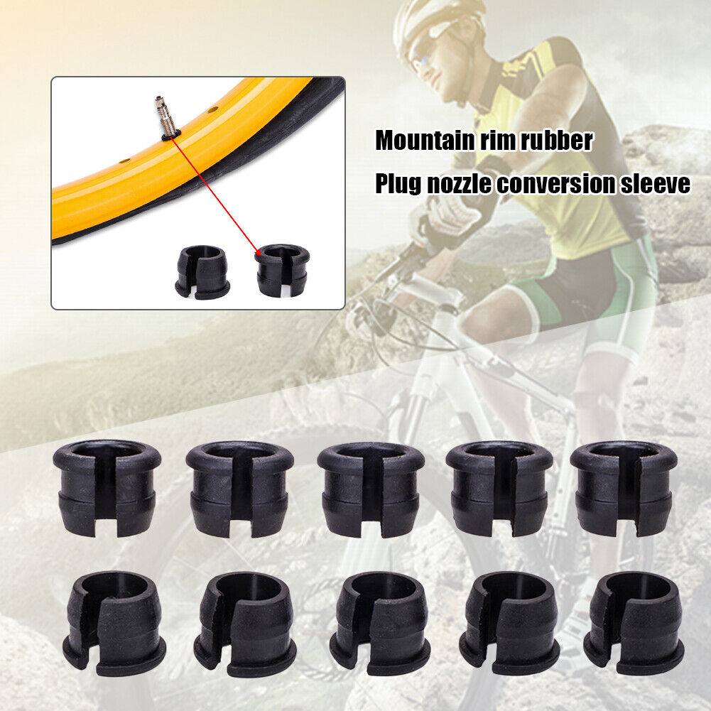10pcs MTB Road Bike American to Presta Valve Adapters Nozzle Conversion Set