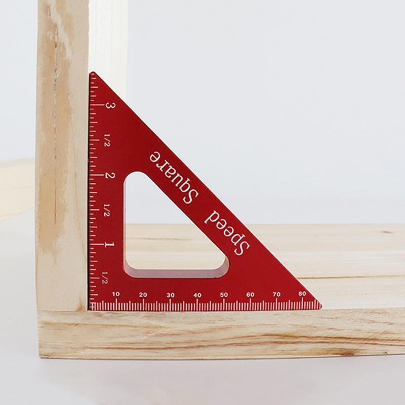 Aluminum Alloy Triangle Ruler Carpentry Squares Precision Woodworking Tools